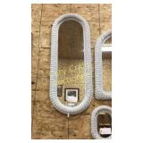 Tall Whicker White Mirror