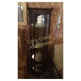 Dark curio cabinet