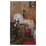 CASUEL HORSE ON POLE