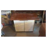 Metal wood cabinet
