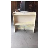 Lighted shelf for a desk