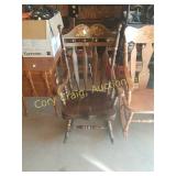 Dark wood rocker