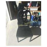 (2) black Chairs