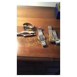 Wrist watches, pocket knifes