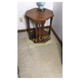 Octagon Wood End table