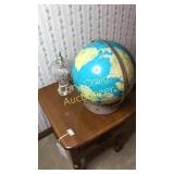 World globe and little night light