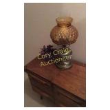 Table lamp and small vase