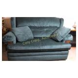 Chair and a 1/2, green sleeper