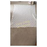 54x69 White Hand Made Crotchet Table cloth