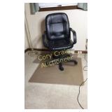 Office chair and two mats