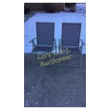 Pr. of folding lawn chairs