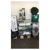 Large assortment of Christmas decor.