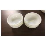 Set of (6)  Fire King White Bowls 5 5/8"
