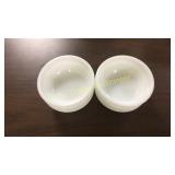 Set of (6) Fire King White Bowls 5 5/8"
