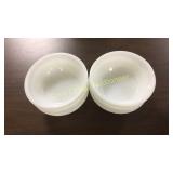 Set of (6) Fire King White Bowls 5 5/8"