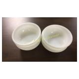 Set of (6) Fire King White Bowls 5 5/8"