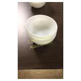 Set of (3) Fire King White Bowls 5 5/8"