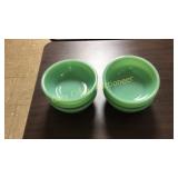 Set of (6) Jadite Fire King  Bowls 5 5/8"