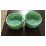 Set of (6) Jadite Fire King Bowls 5 5/8"