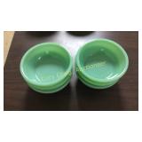 Set of (6) Jadite Fire King  Bowls 5 5/8"