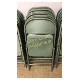 (10) Metal chairs Green