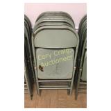 (10) Metal chairs Green