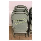 (10) Metal chairs Green