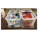 (2) tubs of misc, new 10