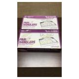 100 and parcel box of pan handlers 34" x16"