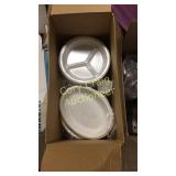 3 Compartment Foam Plates