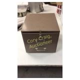 Metal File Box with Lock and Key