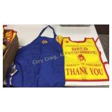 ASSORTED knights of Columbus vest and coin cans