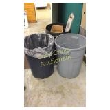 (3) trash cans