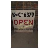 K of C  Sign