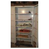 Metal Patry Cabinet with misc