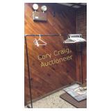 Metal coat rack, 75"x70"