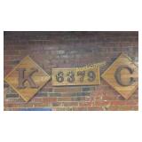 Wood letters of K C 6379