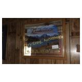 "Budweiser" mirror picture, 22"x31"