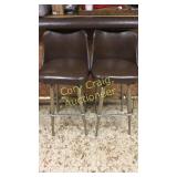 (2) Matching Swivel Bar Stools