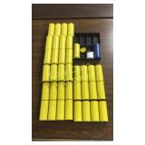 (9) sets of Yellow K of C poker chips