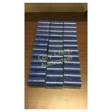 (10) sets of Blue K of C poker chips