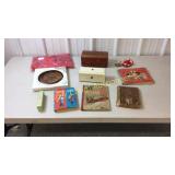 Old books, jewelry boxes, the sic colector plate