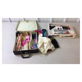 Highballer train, barbies with cloths