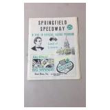 1969 Official Racing Program Springfield Speedway