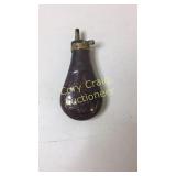 Vintage Old Copper Brass black powder Flask