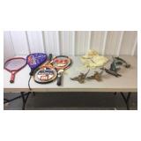 New tennis rackets, hand paint wall hanging