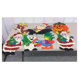 Hard plastic Christmas decorations