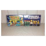 The Simpsons Wheel Of Fortune game and Jeopardy
