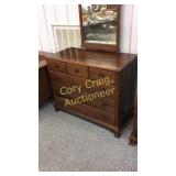 Solid Walnut Dresse with Mirror