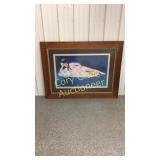 Ornate Oak Frame Representation of U C Field